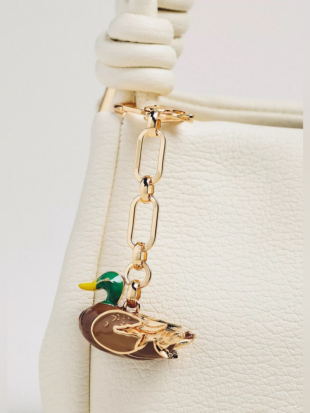 🦆NWOT Anthropologie Splash Duck Bag Charm ~ HTF SOLD OUT 🦆